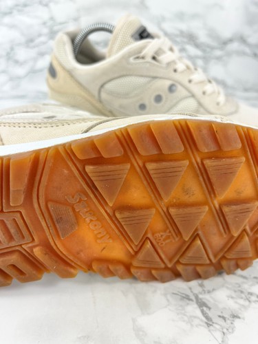 Zapatillas Hombre Saucony S6000 Beige Reino Unido 6 Mallas Gamuza Parte Superior Goma Suela Exterior - Imagen 13 de 14