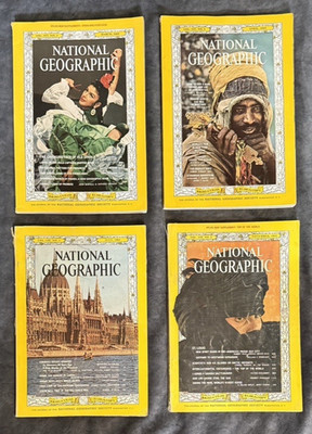1965 National Geographic Magazine LOT of 4 Issues Mar, Apr, July, November VG+