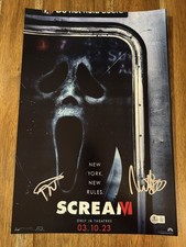 Matt Bettinelli-Olpin & Tyler Gillett ‘Scream VI’ Signed 12x18 Photo Beckett 6