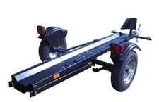Folding Motorcycle Trailer Portable Collapsible Foldable Used For Single Rail