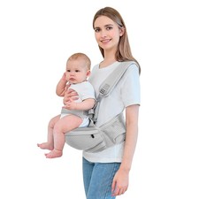 Baby Hip Carrier Detachable Hands-Free Infant Carrier Hip Seat Baby Carrier A...