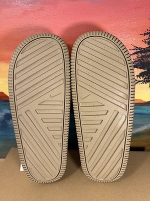 Nike Calm Slides Khaki Tan Beige Slip On Comfort Sandals  display picture 3
