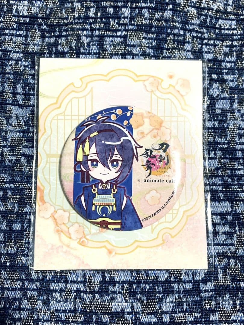 Touken Ranbu 10th Anniversary Animate Cafe KneelingStand Can Badge Mikazuki