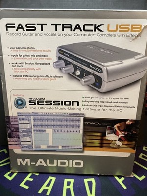M-AUDIO Fast-Track USB Portable Audio Interface for Guitars Mics D3