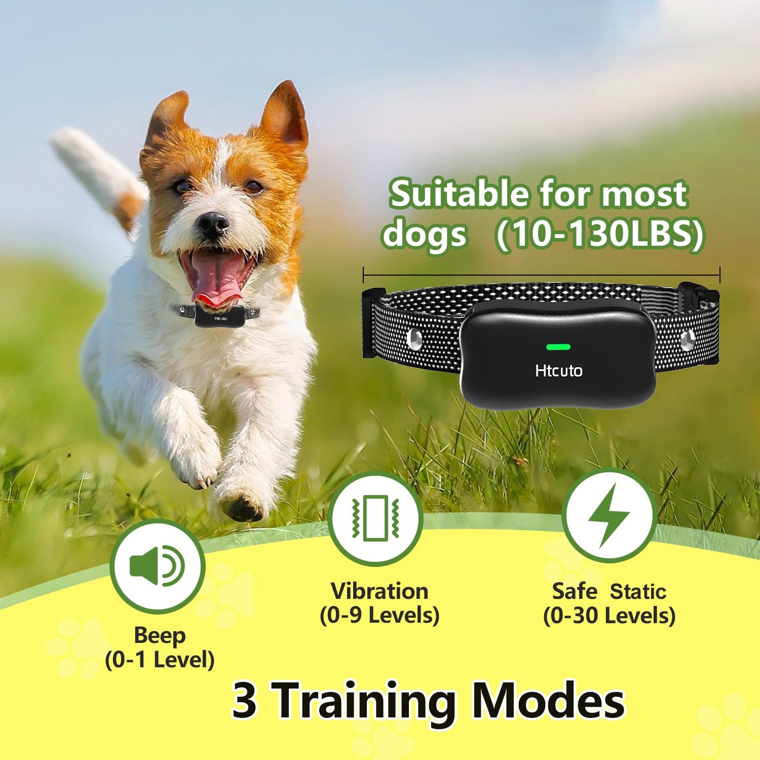 X3 Wireless Dog Fence & Training Collar for 2 Dogs, 3500FT Adjustable Fence &...