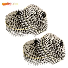 Stainless Steel Siding Nail 1200 Pcs 15 Degree Wire Coil 1-3/4"×.09" Ring Shank