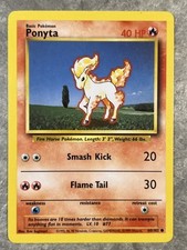 Ponyta 060/102 Pokemon TCG Base Set Vintage WOTC Card Regular (Light Play) 5