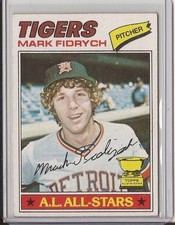 1977 TOPPS BASEBALL CARD # 265 MARK FIDRYCH DETROIT TIGERS ROOKIE CARD. rookie card picture