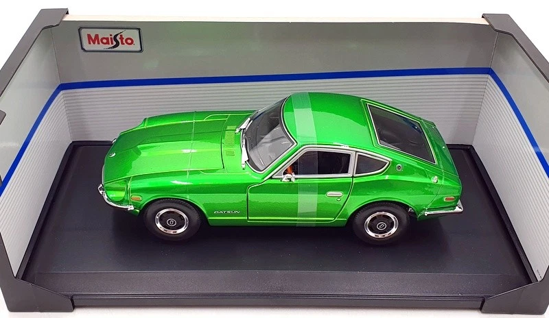 Maisto 1/18 Scale Diecast 31170 - 1971 Datsun 240Z - Metallic Green - Image 4 of 4