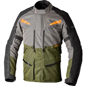 RST Motorcycle Waterproof Maverick Evo Ce Textile Jacket - Khaki / Grey / Orange