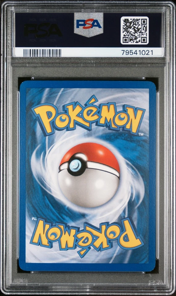 2005 Pokemon Gold Star Raikou 114/115 Holo EX Unseen Forces PSA 8 - Image 2 of 2