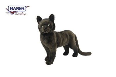 HANSA Black Cat Plush Animal 14.6in
