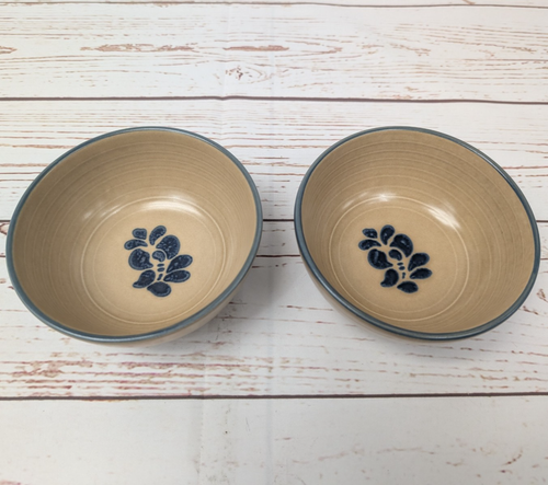 Pfaltzgraff Volkskunst Müslischalen/Suppenschalen 2er Set Made in USA Cottage Core Vintage