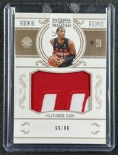 ALEXANDRE SARR 2024-25 PANINI NATIONAL TREASURES #152 ROOKIE PATCH 2010 69/99