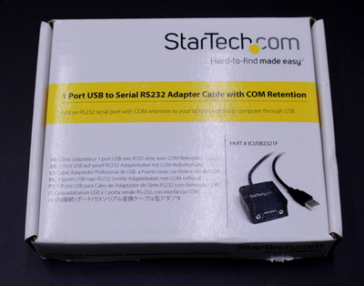 StarTech ICUSB2321F 1 Port USB to Serial RS232 Adapter Cable COM Retention NIB