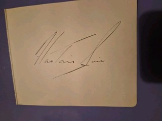 ALASTAIR SIM. ORIGINAL AUTOGRAPH. SCROOGE
