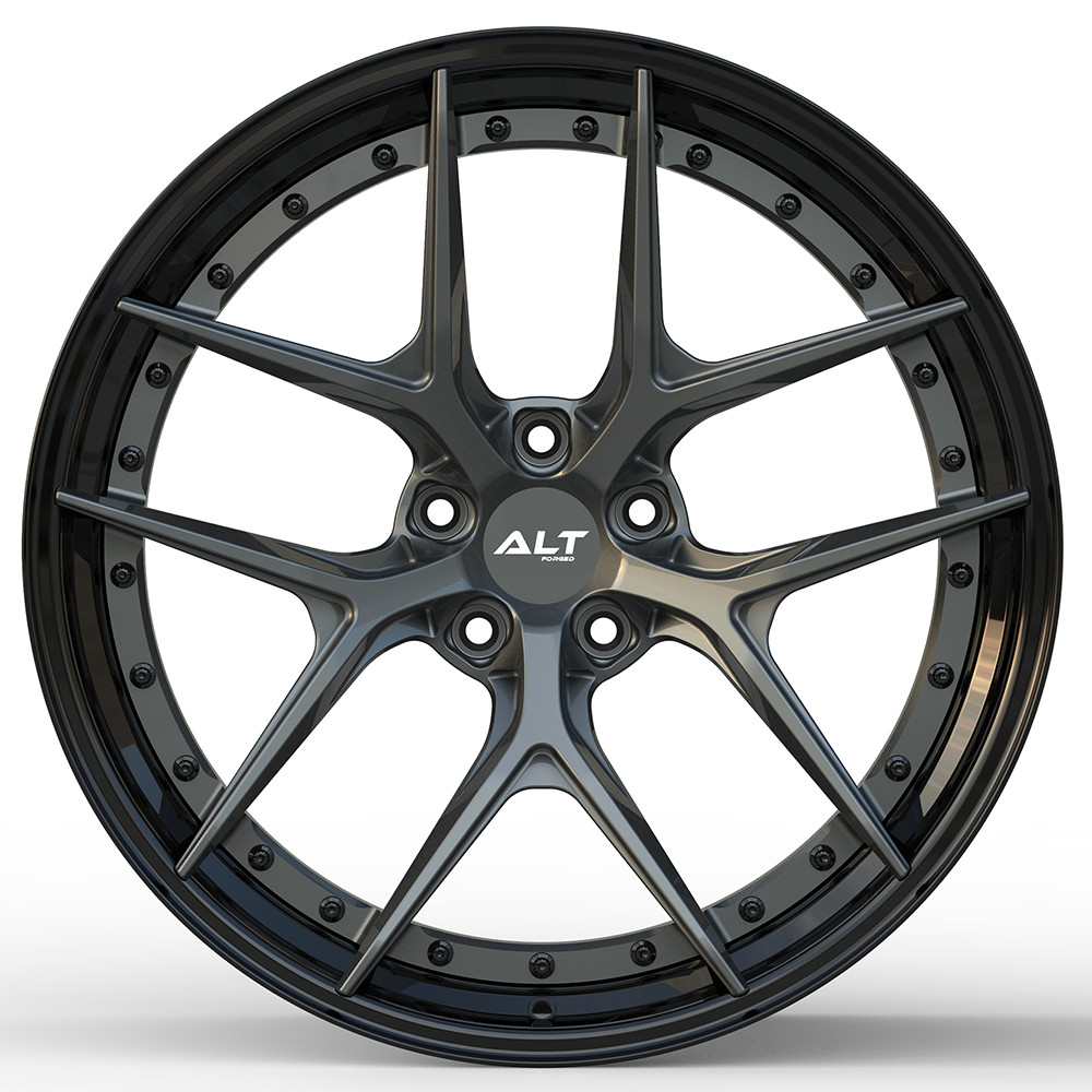 20" ALT Forged DL5 Black w/ Gloss Gunmetal Wheels for Audi R8 GEN 1 2006–2015