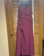 Elegant Pink Spaghetti Strap Dress