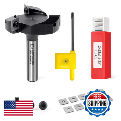 Cnc Spoilboard Surfacing Router Bit 1/2 Shank 2-23/64 Cut Dia 15/32 Cut Length