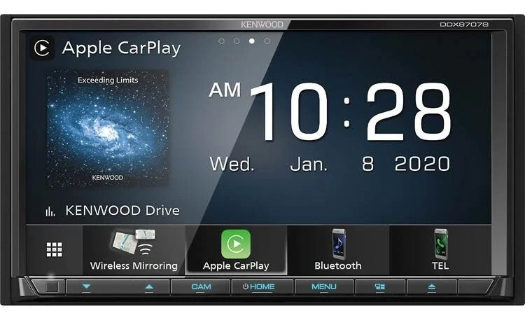 NEW Kenwood DDX9707S 6.95" LCD Screen, 2-DIN, CD/DVD w/ CarPlay and Android Auto
