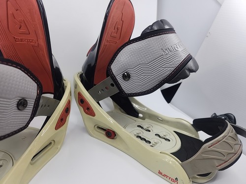 Burton Syncro Snowboard Bindings, Large, Gray White Black. MISSING ONE SCREW! - Picture 4 of 13