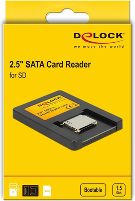 Delock 2.5'' SATA Konverter zu SD Card Reader Bootfähig Modell 91485