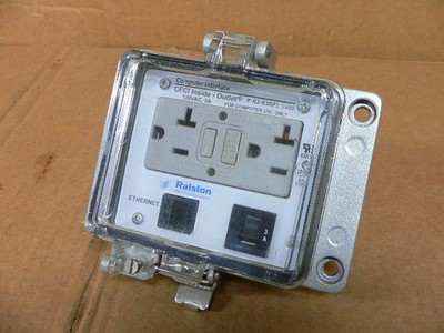 Ralston/Grace Port P-R2-K3rf3-U400 N12/4 Ethernet Gfci 3A Cb Gfci
