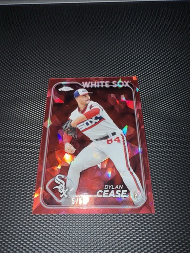 Dylan Cease Rare 2024 Topps Chrome Sapphire /5 Wow! Pink - Picture 4 of 5