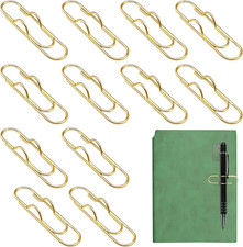 12 Pcs Metal Pen Clip for Notebook, Portable Pen Holder Clip Pencil Clip, Multi