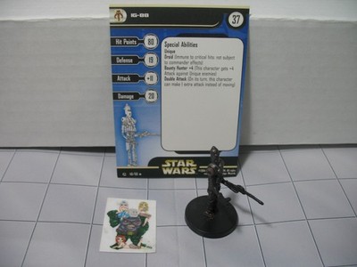 =Star Wars Miniatures REBEL STORM IG-88 48/60 with card=
