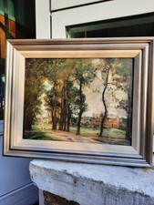 FRANK LEWIS EMANUEL (British), "Grey day at Marville (St. Malo)", Oil, Signed