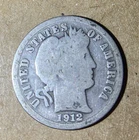 1912 P Barber Dime X121