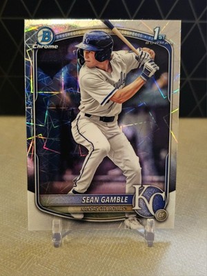 2025 Bowman Draft - Sean Gamble - Laser and Mojo Refractor (2 Cards!) - Royals