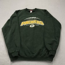 VINTAGE Green Bay Packers Sweatshirt Mens Large NFL Logo Super Bowl NFL 90s