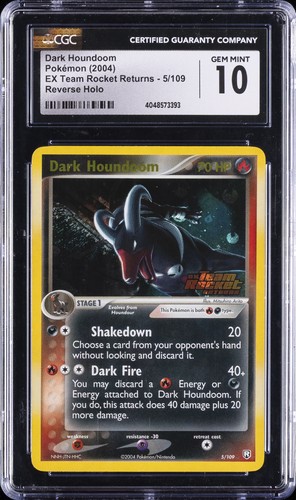Dark Houndoom graded CGC 10 for sale on eBay