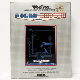 Polar Rescue (Vectrex, 1983) Complete In Box w/ Overlay, Manual, Tray
