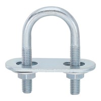Runde U-Bolzen, 2 SäTze 20Mm Innenbreite 50Mm LäNge M6 Mit Muttern Und Platten
