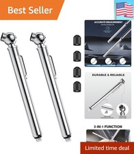Pencil Tire Pressure Gauge 2 Pack 10-75psi Air Pressure Gauge With Tire Caps...
