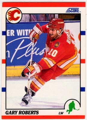 1990 Score Hockey Gary Roberts No. 106 Calgary Flames