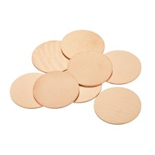 Stamping Blank Brass Round DIY Tag, 45mm/1.8" for Craft, Pack of 8, Copper