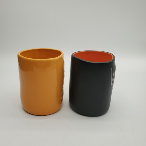 2 Rae Dunn Halloween Themed Coffee Mugs: Vampire Juice and Oh My Gourd - Picture 3 of 9