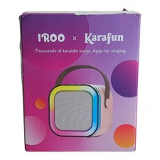 iROO Karafun Mini Wireless Karaoke Machine for Kids Purple 3 Ages