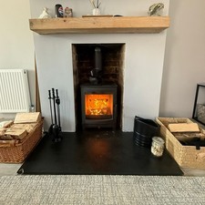 FIREPLACE &  WOOD BURNER SLATE HEARTH –  Square or Rectangle Cut to SIZE