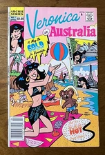 Veronica #7 Archie Comics Copper Age Dan Parent beach bikini Australia  vf/nm