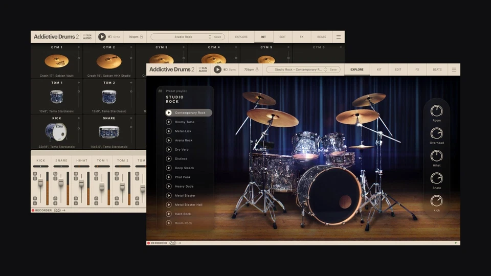 XLN AUDIO Addictive Drums 2 Studio Rock | Genuine | VST AU