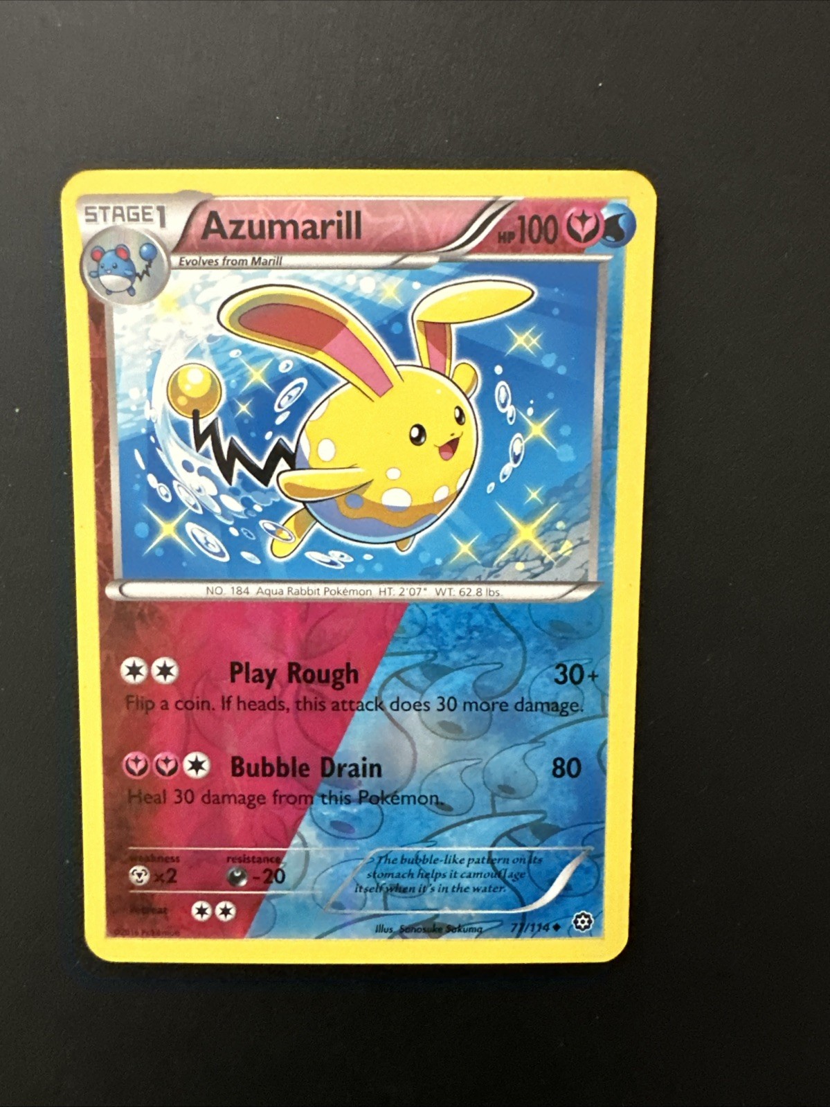 LP Azumarill - Uncommon - Reverse Holo - Pokémon TCG - XY Steam Siege - 77/114