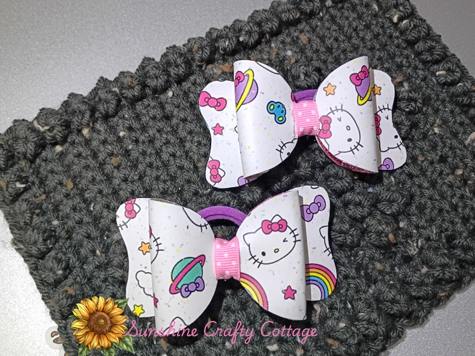Банты для волос с аниме Kitty — в стиле Hello Kitty - Изображение 2 из 4