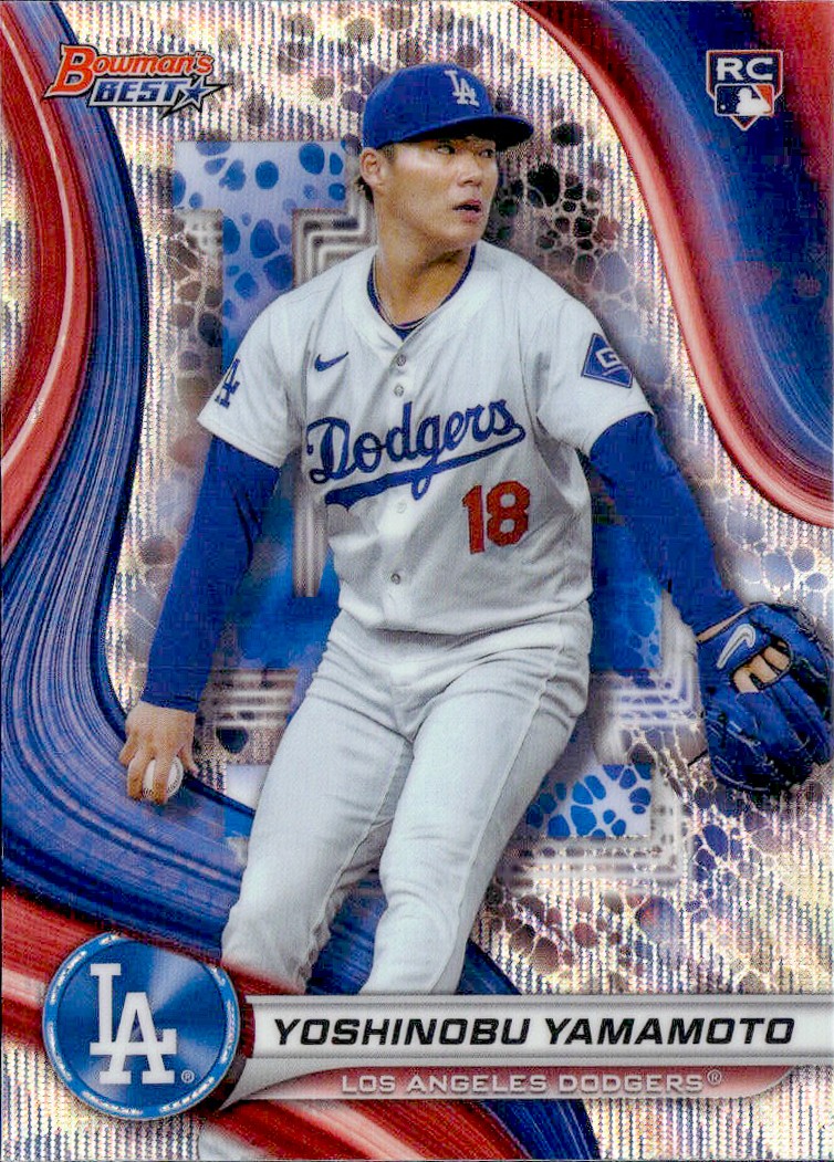 2024 Bowman's Best #34 Yoshinobu Yamamoto Wave Refractors