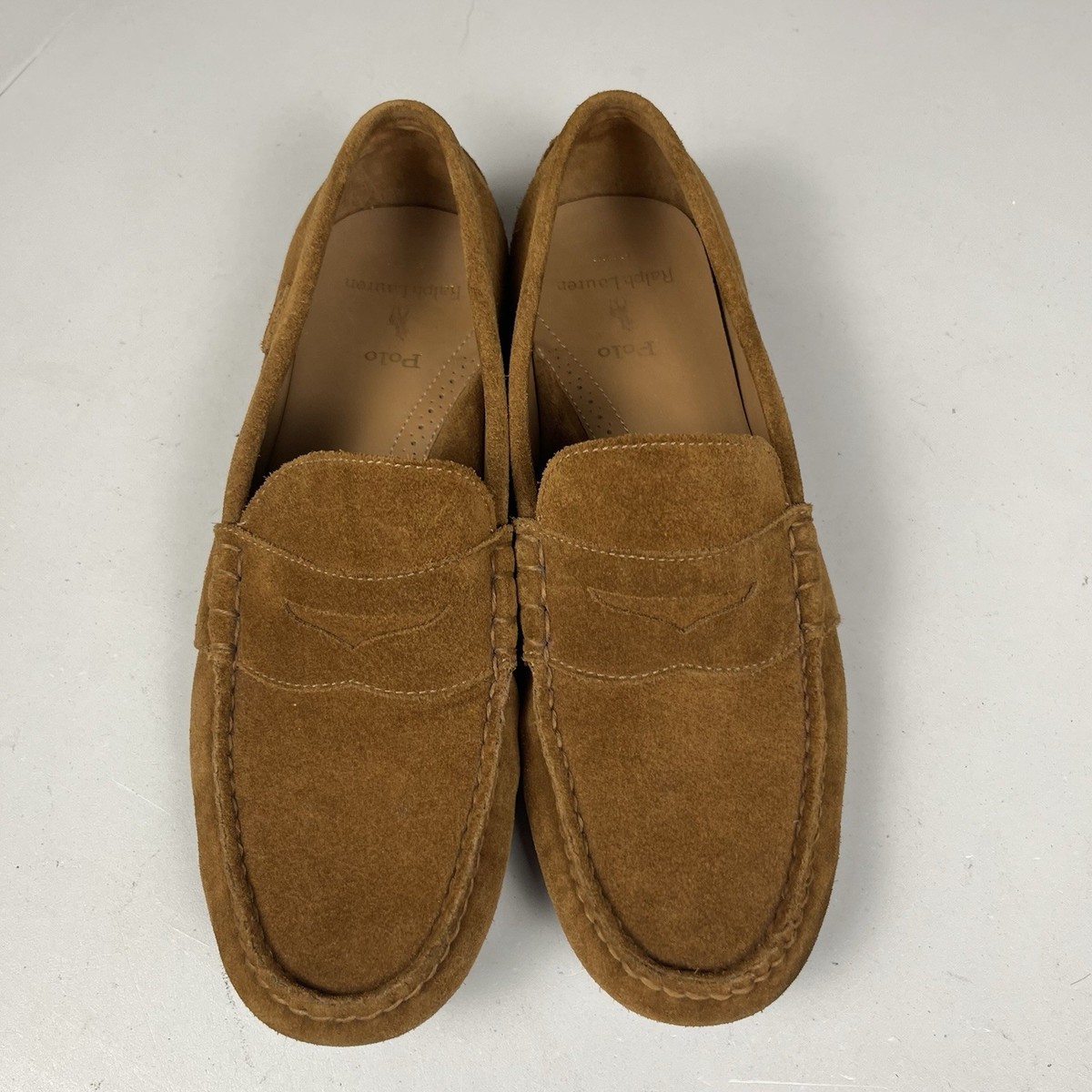 Polo Ralph Lauren Reynold Driving Loafer Mens 10.5 Brown Leather Venetian Shoes Ralph Lauren - Brandclub - POLO RALPH LAUREN Men main image 4