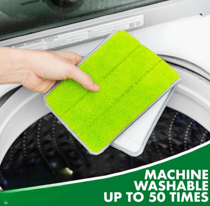 Trapeador con cubo doble cámara agua limpia/sucia 4 mopas microfibra pisos hogar - Изображение 2 из 4